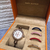 Tory Burch Riva Rose Gold Dial Rose Gold Steel Strap Watch for Women - TBW4037 Authentic Buy Shop Now