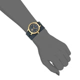 Tory Burch Collins Quartz Blue Dial Blue Leather Strap Watch for Women - TBW1203 Authentic Buy Shop Now