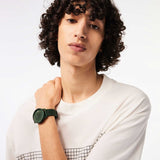 Lacoste 12.12 Move Green Dial Green Silicon Strap Watch for Men - 2011238 Authentic Buy Shop Now