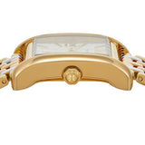 Tory Burch Eleanor White Dial Tri Tone Steel Strap Watch for Women - TBW1078 Authentic Buy Shop Now