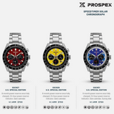 Seiko Prospex Speedtimer Solar Chronograph Yellow Dial Silver Steel Strap Watch for Men - SSC929 Authentic Buy Shop Now
