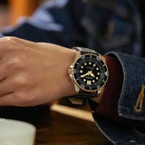 Citizen Mechanical Automatic Black Dial Black Leather Strap Watch for Men - NJ0176-10E Authentic Buy Shop Now