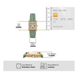 Emporio Armani Classic White Dial Green Leather Strap Watch for Women - AR11661 Authentic Buy Shop Now