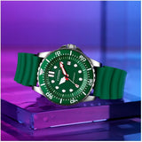 Citizen Mechanical Automatic Green Dial Green Rubber Strap Watch for Men - NJ0129-10X Authentic Buy Shop Now