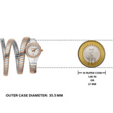 Just Cavalli Vita White Dial Two Tone Steel Strap Watch for Women - JC1L355M0065 Authentic Buy Shop Now