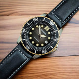 Citizen Mechanical Automatic Black Dial Black Leather Strap Watch for Men - NJ0176-10E Authentic Buy Shop Now