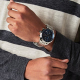 Hugo Boss Grand Prix Chronograph Blue Dial Silver Steel Strap Watch for Men - 1514226 Authentic Buy Shop Now