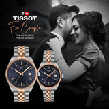 Tissot Ballade Quartz Blue Dial Two Tone Steel Strap Watch for Men - T156.410.22.041.00 Authentic Buy Shop Now