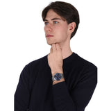 Emporio Armani Renato Blue Dial Silver Steel Strap Watch for Men - AR11180 Authentic Buy Shop Now