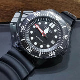 Citizen Mechanical Automatic Black Dial Black Rubber Strap Watch for Men - NJ0125-11E Authentic Buy Shop Now