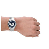 Emporio Armani Antonio Chronograph Blue Dial Silver Steel Strap Watch for Men - AR11582 Authentic Buy Shop Now