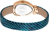 Just Cavalli Diversa Snake Blue Dial Blue Leather Strap Watch for Women - JC1L321L0055 Authentic Buy Shop Now
