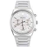 Seiko Conceptual Chronograph White Dial Silver Steel Strap Watch for Men - SSB451P1 Authentic Buy Shop Now