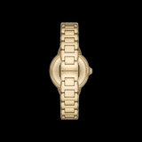 Emporio Armani Genni Crystals Mother of Pearl Dial Gold Steel Strap Watch for Women - AR11659 Authentic Buy Shop Now