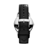 Emporio Armani Luigi White Dial Black Leather Strap Watch for Men - AR1694 Authentic Buy Shop Now