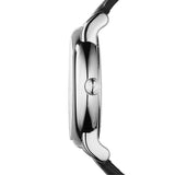 Emporio Armani Luigi White Dial Black Leather Strap Watch for Men - AR1694 Authentic Buy Shop Now