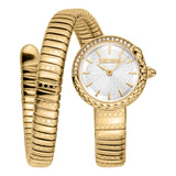 Just Cavalli Enchanting White Dial Gold Steel Strap Watch for Women - JC1L301M0025 Authentic Buy Shop Now