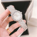 Emporio Armani Alpha Mother of Pearl Dial Silver Steel Strap Watch for Women - AR1803 Authentic Buy Shop Now