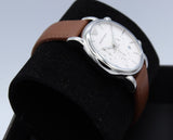 Emporio Armani Luigi Chronograph Silver Dial Brown Leather Strap Watch for Men - AR1846 Authentic Buy Shop Now