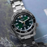Seiko Prospex 140th Anniversary Limited Edition Automatic Scuba Divers Green Dial Silver Steel Strap Watch for Men - SPB207J1 Authentic Buy Shop Now