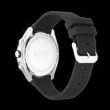 Hugo Boss Runner Chronograph Black Dial Black Silicone Strap Watch for Men - 1514141 Authentic Buy Shop Now