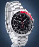 Seiko Prospex Speedtimer Solar Chronograph Black Dial Silver Steel Strap Watch for Men - SSC915 Authentic Buy Shop Now