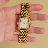 Tory Burch Eleanor White Dial Gold Steel Strap Watch for Women - TBW1060 Authentic Buy Shop Now