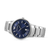Emporio Armani Renato Blue Dial Silver Steel Strap Watch for Men - AR11180 Authentic Buy Shop Now