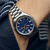 Seiko 5 Sports SNXS Automatic Blue Dial Silver Steel Strap Watch for Men - SRPK87K1 Authentic Buy Shop Now