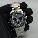 Seiko Prospex Speedtimer 41.4 Solar Chronograph Blue Dial Silver Steel Strap Watch for Men - SSC935 Authentic Buy Shop Now
