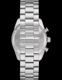 Emporio Armani Racer Chronograph Silver Dial Silver Steel Strap Watch for Men - AR11636 Authentic Buy Shop Now