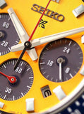 Seiko Prospex Solar Chronograph 1969 Re-interpretation Orange Dial Silver Steel Strap Watch for Men - SSC947 Authentic Buy Shop Now