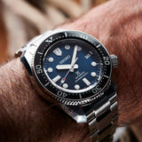 Seiko Prospex Marinemaster Automatic Scuba Divers Blue Dial Silver Steel Strap Watch for Men - SPB187J1 Authentic Buy Shop Now