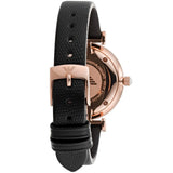 Emporio Armani Gianni T-Bar White Dial Black Leather Strap Watch for Women - AR11270 Authentic Buy Shop Now