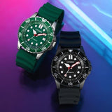 Citizen Mechanical Automatic Green Dial Green Rubber Strap Watch for Men - NJ0129-10X Authentic Buy Shop Now