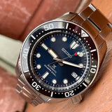 Seiko Prospex Marinemaster Automatic Scuba Divers Blue Dial Silver Steel Strap Watch for Men - SPB187J1 Authentic Buy Shop Now