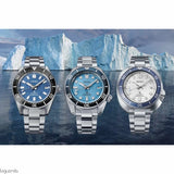 Seiko Prospex Glacier Save The Ocean Special Edition Automatic Blue Dial Silver Steel Strap Watch for Men - SPB299J1 Authentic Buy Shop Now