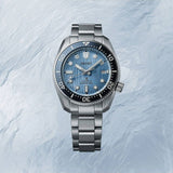 Seiko Prospex Glacier Save The Ocean Special Edition Automatic Blue Dial Silver Steel Strap Watch for Men - SPB299J1 Authentic Buy Shop Now