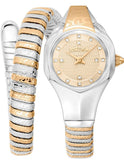 Just Cavalli Amalfi Gold Dial Two Tone Steel Strap Watch for Women - JC1L270M0055 Authentic Buy Shop Now