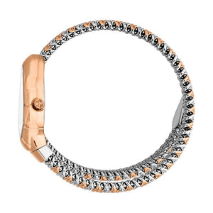 Just Cavalli Fiamma Silver Dial Two Tone Steel Strap Watch for Women - JC1L426M0065 Authentic Buy Shop Now
