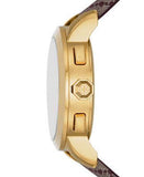 Tory Burch The Tory Chronograph White Dial Maroon Jacquard Strap Watch for Women - TBW1051 Authentic Buy Shop Now