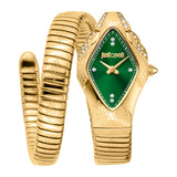 Just Cavalli Ferocious Green Dial Gold Steel Strap Watch for Women - JC1L306M0045 Authentic Buy Shop Now
