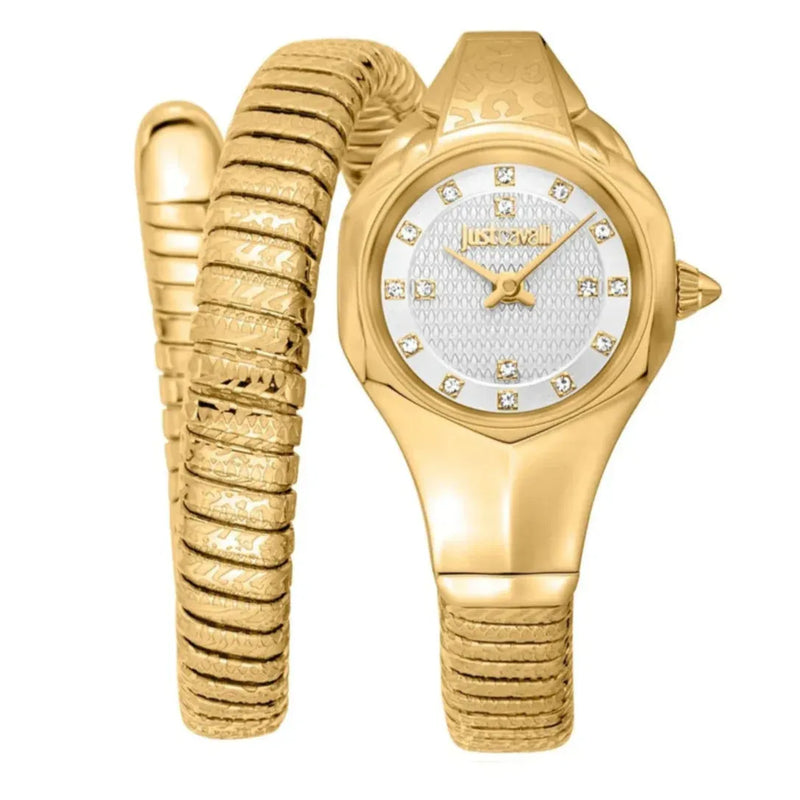 Just Cavalli Amalfi Silver Dial Gold Steel Strap Watch for Women - JC1L270M0025 Authentic Buy Shop Now