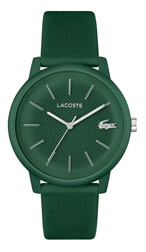 Lacoste 12.12 Move Green Dial Green Silicon Strap Watch for Men - 2011238 Authentic Buy Shop Now
