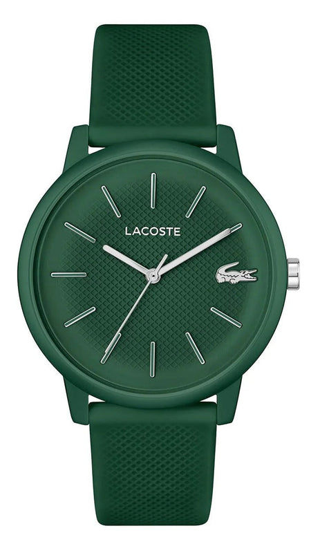 Lacoste 12.12 Move Green Dial Green Silicon Strap Watch for Men - 2011238 Authentic Buy Shop Now