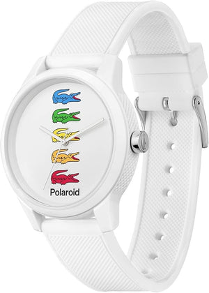 Lacoste 12.12 White Dial White Rubber Strap Watch for Men - 2011130 Authentic Buy Shop Now