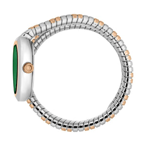 Just Cavalli Aversa Green Dial Two Tone Steel Strap Watch for Women - JC1L222M0075 Authentic Buy Shop Now