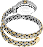 Just Cavalli Twined Green Dial Two Tone Steel Strap Watch for Women - JC1L264M0065 Authentic Buy Shop Now