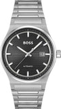 Hugo Boss Candor Automatic Black Dial Silver Steel Strap Watch for Men - 1514117 Authentic Buy Shop Now