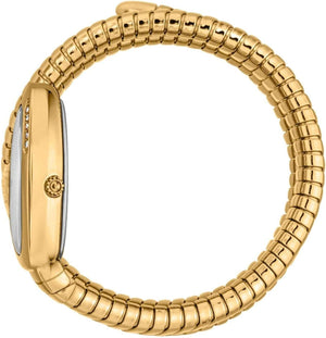 Just Cavalli Vezzoso White Dial Gold Steel Strap Watch for Women - JC1L230M0035 Authentic Buy Shop Now